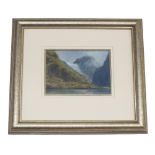 Simon B. Hodges (20th/21st century) - 'Norwegian Glacier', Norway inscribed with the artist's name