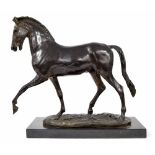 After Pierre Jules Mene (1810-1879) - large bronze figure of a horse, Talos gallery, impressed