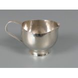 Modernist silver cream jug, William Neale, Graham Watling, London 1975, 3.5" high, 4.6oz t