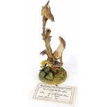 Border Fine Arts Limited Edition figural group 'Weasel and Wren', 35/125, artist Victor C Hayton,