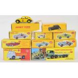 Atlas Editions Dinky motor vehicles - 105, 111, 555, 262, 197, 435, 24N, 104 and 935 (9)