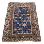 Caucasian antique handmade rug, 54" x 42" approx