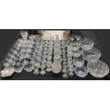 Collection of drinking glasses; to include liqueur, sherry, brandy and chocolate, also five