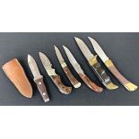 Good collection of pocket knives, most folding, primarily German and American made (6)