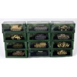 Twelve Atlas Editions Ultimate Tank Collection die cast scale models