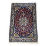 Good Persian Isfahan rug, 39" x 27" approx