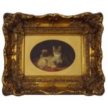 Follower of Horatio Henry Couldery (20th/21st century) - Study of a kitten and two pugs, coloured