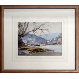 Charles, Hannaford (1863-1955) - Lakeland village, signed, watercolour, 8.25" x 10.5"