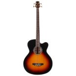 Takamine G Series GB72CE-BSB electro-acoustic bass guitar, made in China; Finish: sunburst;