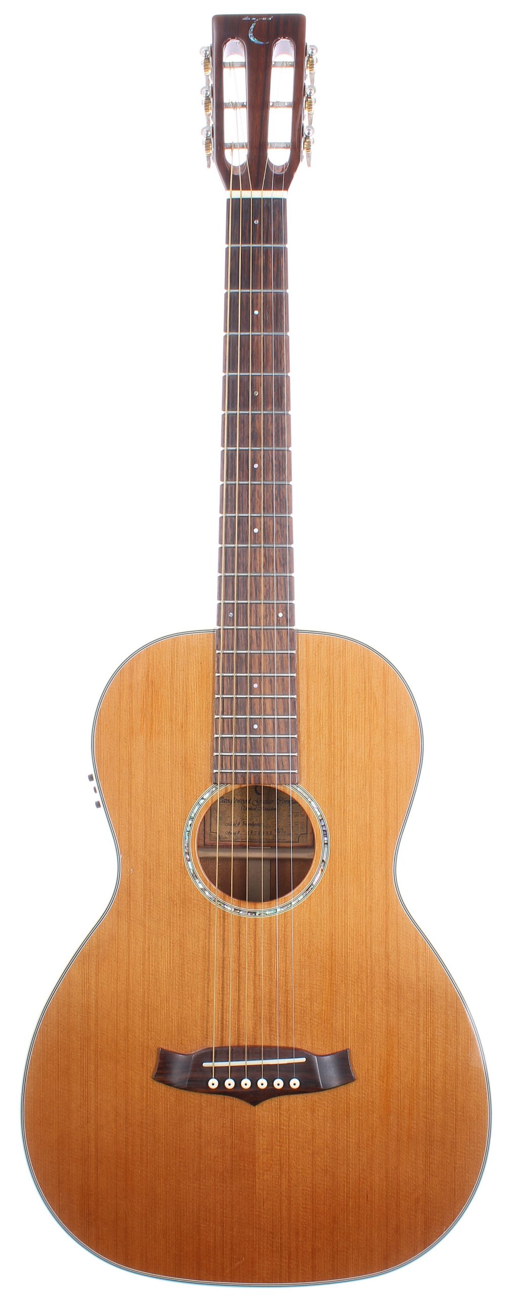 Tanglewood Sundance TW73WNB electro-acoustic guitar; Back and sides: laminated mahogany, a few