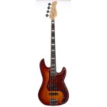 2018 Sire Marcus Miller P7 bass guitar, made in Indonesia, ser. no. 2N18xxxx54; Finish: tobacco