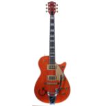 1990 Gretsch Roundup electric guitar, made in Japan, ser. no. 90xxxx-xx9; Finish: mahogany back
