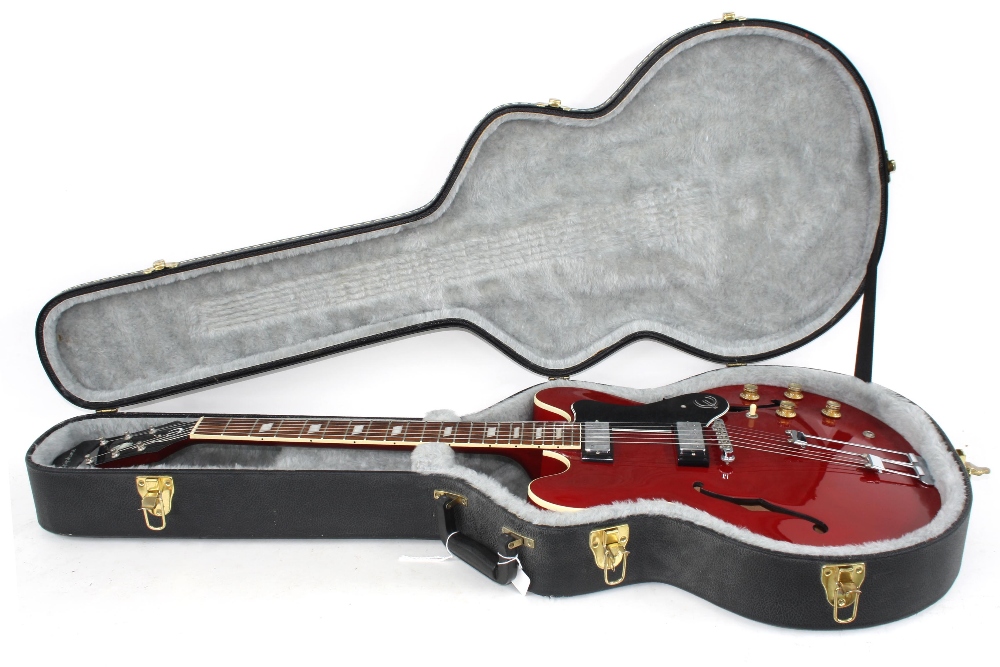 1993 Epiphone Riviera ES-360TD semi-hollow body electric guitar, made in USA, ser. no. 9xxx3xx3; - Image 3 of 16