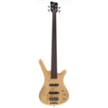 2007 Warwick Corvette Standard fretless bass guitar, made in Germany, ser. no. B-1xxxxx-07;