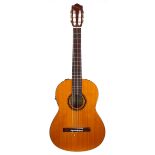 2006 Yamaha CGX101A electro-classical guitar, made in Taiwan, ser. no. QMZ0xxx99; Back and sides: