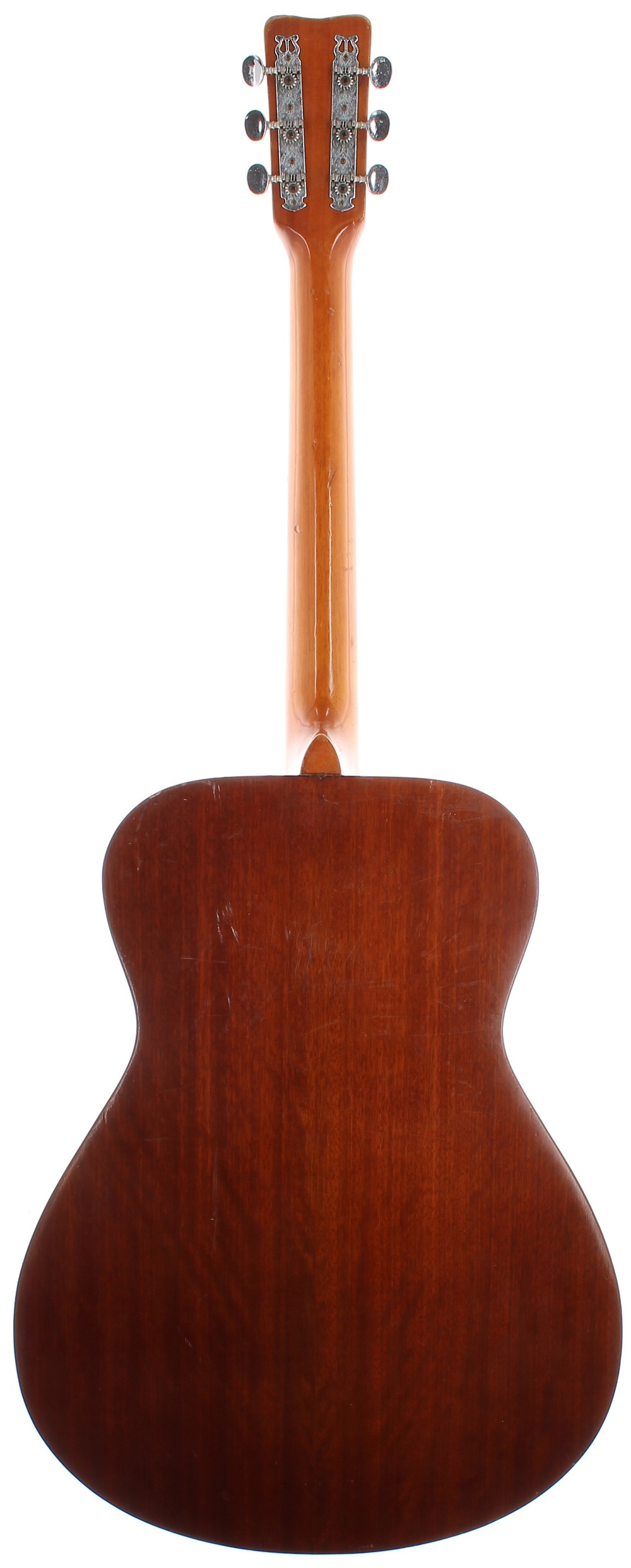 Kiso Suzuki F10 acoustic guitar, made in Japan; Back and sides: mahogany, various minor - Image 2 of 2