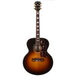 2007 Gibson SJ-200 electro-acoustic guitar, made in USA, ser. no. 0xxx7xx2; Finish: tobacco