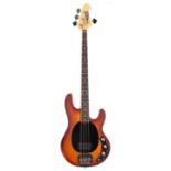 Sterling by Music Man Sub Series Ray 4 bass guitar; Finish: honey burst; Fretboard: rosewood; Frets: