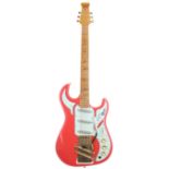 Burns Custom Edition 'The Shadows' electric guitar, ser. no. 0xx8; Finish: Fiesta red, a few minor