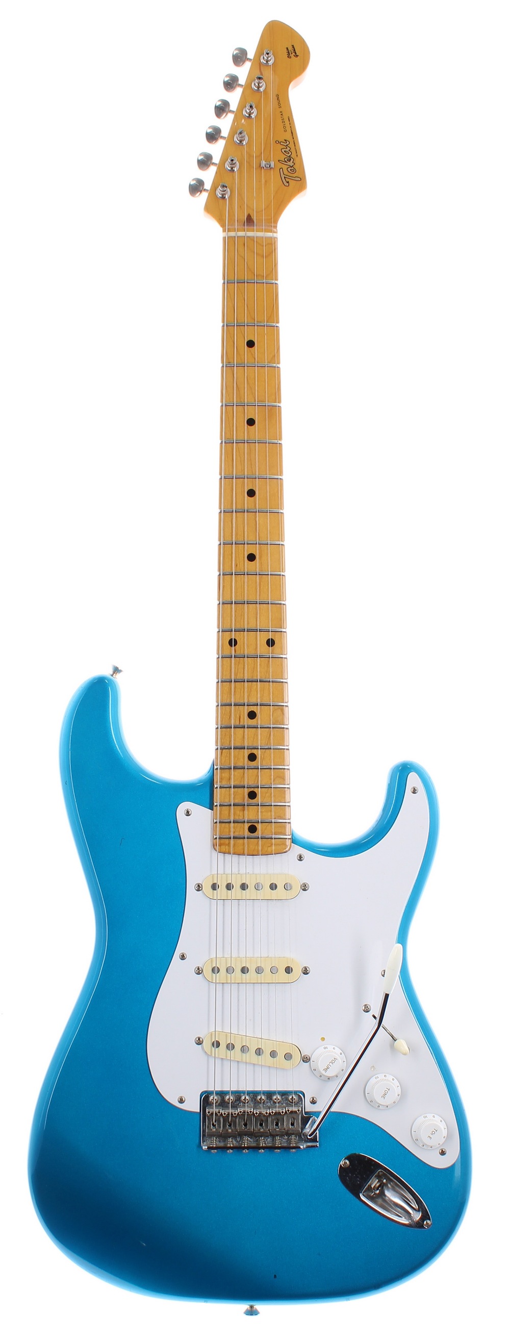 Tokai Goldstar Sound electric guitar, made in Japan, circa 2010; Finish: blue metallic, various