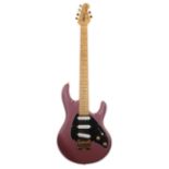 Ernie Ball Music Man Silhouette electric guitar, made in USA, circa 1990; Finish: burgundy mist