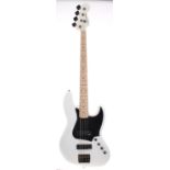 2018 Squier by Fender Contemporary Active Jazz Bass HH bass guitar, crafted in Indonesia, ser. no.