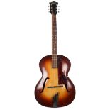 1962 Hofner Congress archtop guitar, made in Germany, ser. no. 1xxx6; Finish: brunette, various