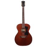 1953 Guild M-30 acoustic guitar, made in USA, ser. no. 1xx3; Finish: mahogany, many blemishes and