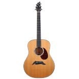 2003 Breedlove D20/MH electro-acoustic guitar, made in USA, ser. no. 5xx2; Back and sides: mahogany;