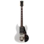 1970s Arbiter Model E230 electric guitar, made in Japan, ser. no. 1xxxxx6; Finish: white, various