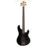 2011 Ibanez ATK-200 bass guitar, made in China; Finish: black; Fretboard: rosewood; Frets: good;