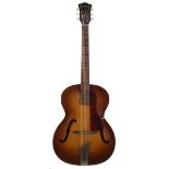 1960 Hofner Congress archtop guitar, made in Germany, ser. no. 9xx1; Finish: brunette, lacquer