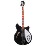 2016 Rickenbacker 360 electric guitar, made in USA, ser. no. 16xxxx0; Finish: Jetglo; Fretboard: