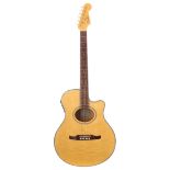 2000 Fender Casa Grande electro-acoustic guitar, made in Korea, ser. no. KS00xxxx12; Finish: natural