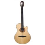 2017 Yamaha NTX900FM electro-classical guitar, made in China, ser. no. HNY1xxxxx8; Back and sides: