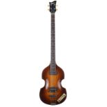 1964 Hofner 500/1 violin bass guitar, made in Germany, ser. no. 6xx; Finish: brunette, lacquer