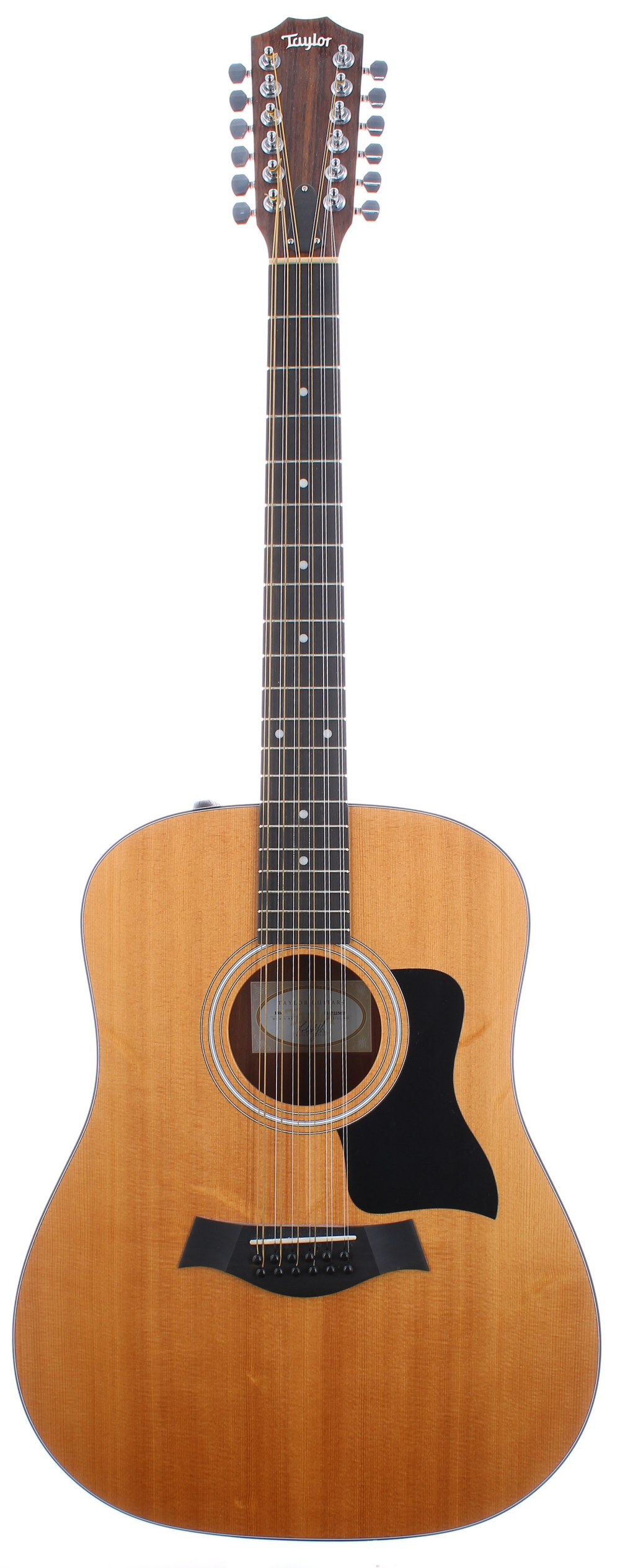 2015 Taylor 150E twelve string electro-acoustic guitar, made in Mexico, ser. no. 2xxxxxxxx9; Back
