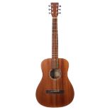 Sigma Guitars TM-15 acoustic travel guitar, made in China, ser. no. 13xxxxx00; Finish: natural
