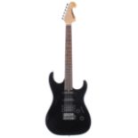 Washburn Pro X Series electric guitar; Finish: black; Fretboard: rosewood; Frets: generally good,