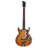 1960s Eko 360/2 Florentine electric guitar, made in Italy; Finish: amber burst, minor imperfections;