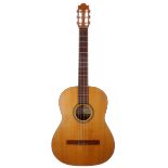 Granstrom & Sundquist F-NYLM nylon string guitar, made in Sweden, no. 7xx2; Back and sides: