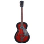 1968 Framus Studio 5/51 electric archtop guitar, made in Germany; Finish: red burst, lacquer