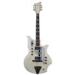 1961 National Glenwood 99 electric guitar, made in USA, ser. no. T6xxx1; Finish: white; Fretboard: