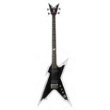 2007 Dean Dime Razorback RAV-NT bass guitar, made in China, ser. no. Y07xxxx51; Finish: black with