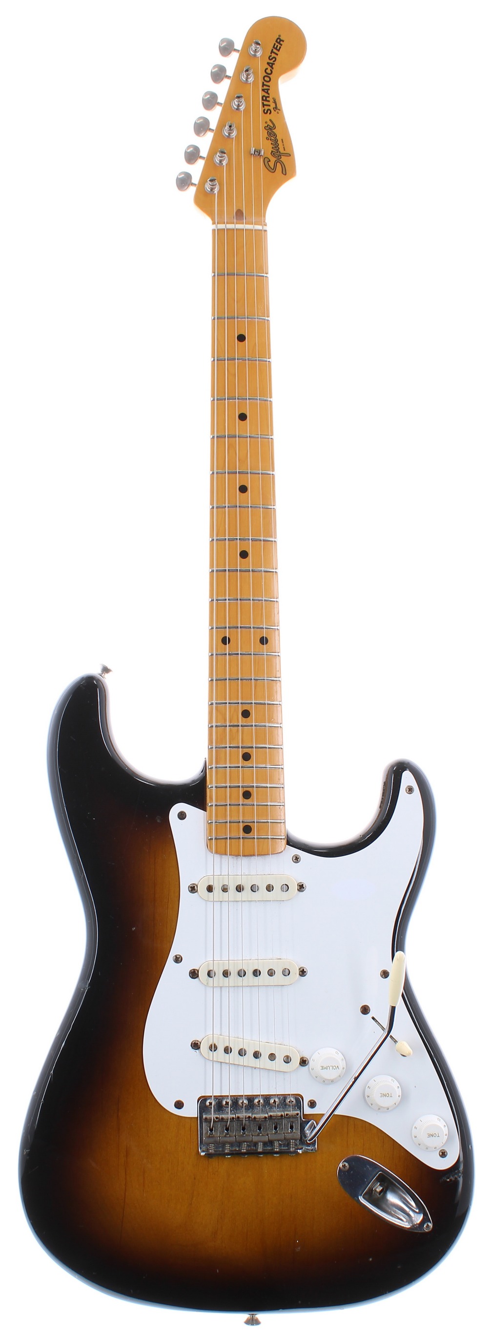 1983 Squier by Fender JV Series Stratocaster electric guitar, made in Japan, ser. no. JV3xxx3;