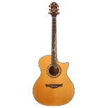 2002 Crafter Moonlight 30th Anniversary Model ML-Rose electro-acoustic guitar, made in Korea, ser.