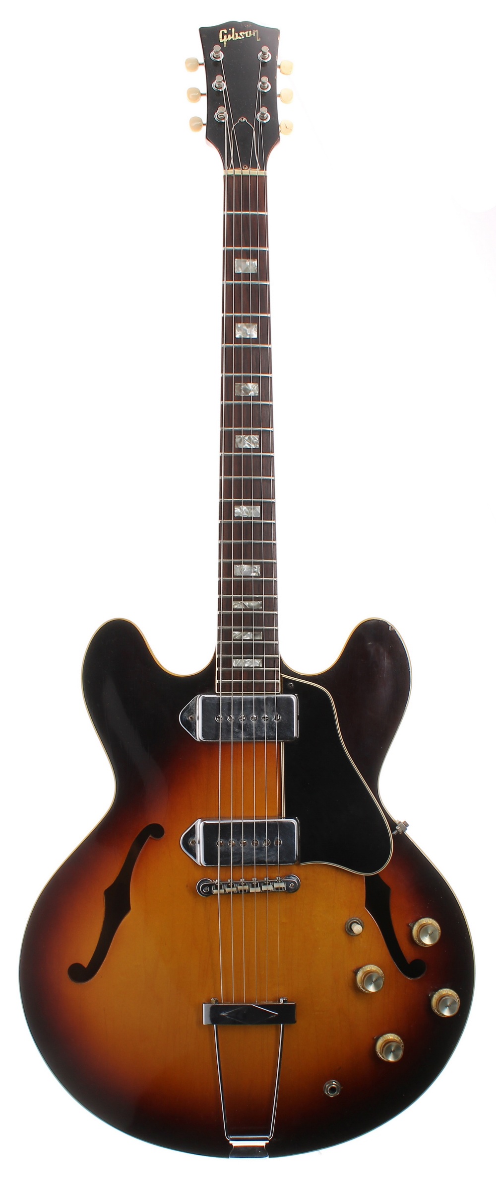 1968 Gibson ES-330 TD long neck hollow body electric guitar, made in USA, ser. no. 3xxxx0; Finish: