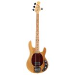 OLP MM2 four string bass guitar; Finish: natural, blemish to the top on the treble side, further