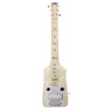 1940s Supro lap guitar; Finish: cream pearl acrylite; Electrics: working; Case: original semi-