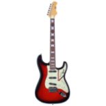 2015 Burns Club Series King Cobra electric guitar, made in Korea, ser. no. 15xxxx88; Finish: red